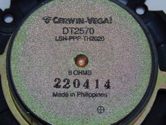 Cerwin Vega Tweeter DT2570 for E-310, E-208 and Others