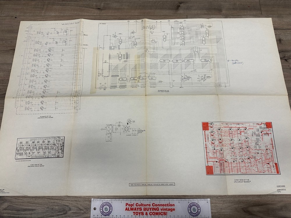 Vintage Heathkit By Zenith ET-18 Robot Original Schematic CPU Circuit Board