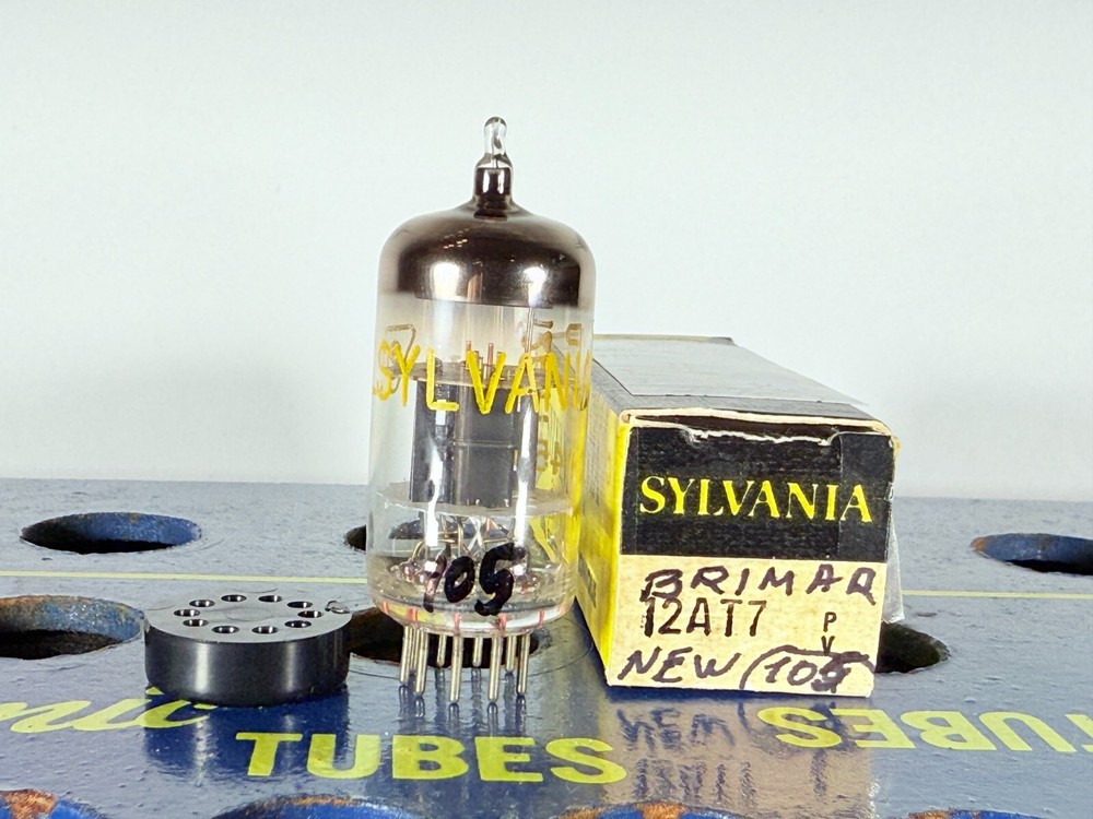 Brimar 12AT7 ECC81 NOS NIB Label Sylvania Tested Like NOS Balanced Tube