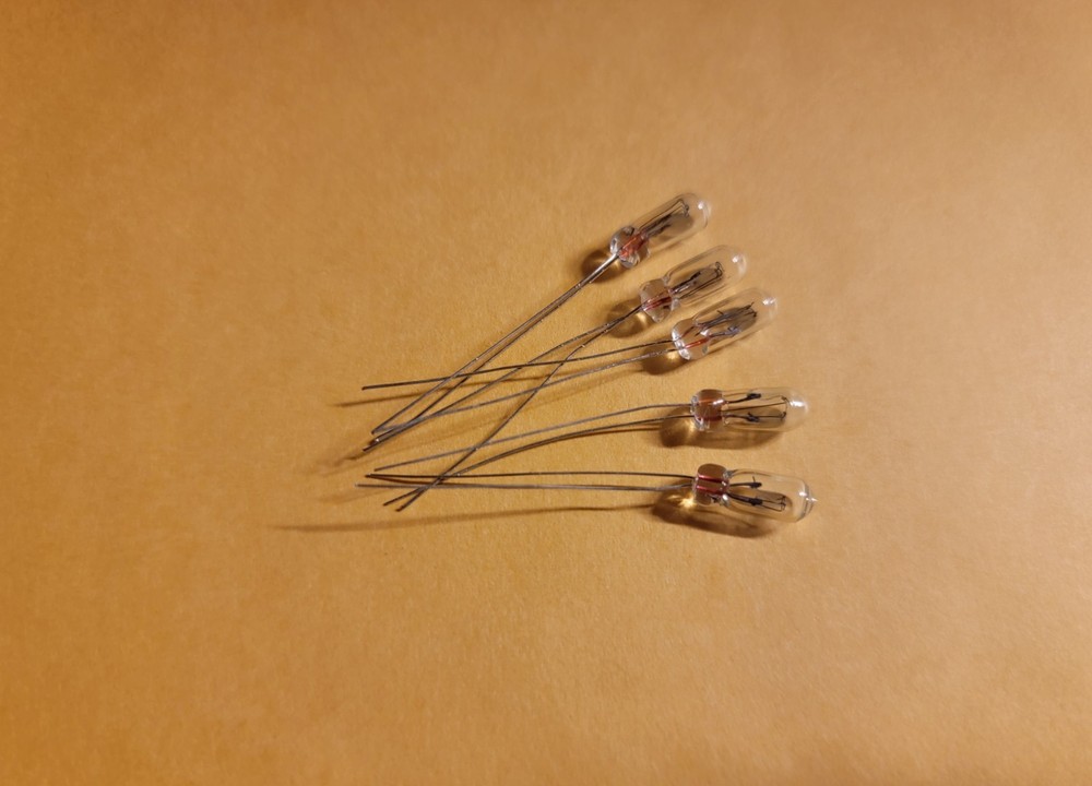(5) 6.3V-INCANDESCENT LAMP- McIntosh C32 & C34v & C35 / #7381 & #8610 LAMPS