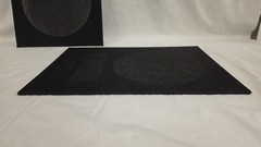 VINTAGE 1970s OEM Pair Klipsch Heresy 1 Black Speaker Grills Original Grilles