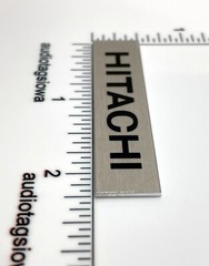 Hitachi Badge Logo Custom Made Aluminum Free Turntable Amplifier Receiver
