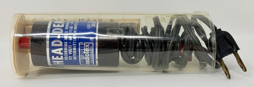 Vintage Audiotex Head Demag No. 30-112 Tape Demagnetizer Working Cassette Reel