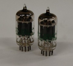 2 SYLVANIA Gray Plate O Getter JAN 5814A Tubes, Maxi-Preamp II Tested NOS SM1356