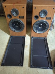 Pair Vintage Technics SB-CR33 Shelf Floor 2 Way Speakers Tested 140 Watts