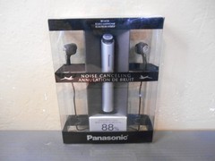 Panasonic RP-HC55-S Noise-Cancelling Earbud Headphones (Silver)