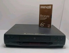 GE VCR Plus+ VG4058 4 Head Video Cassette Recorder System W/Blank Tape Tested