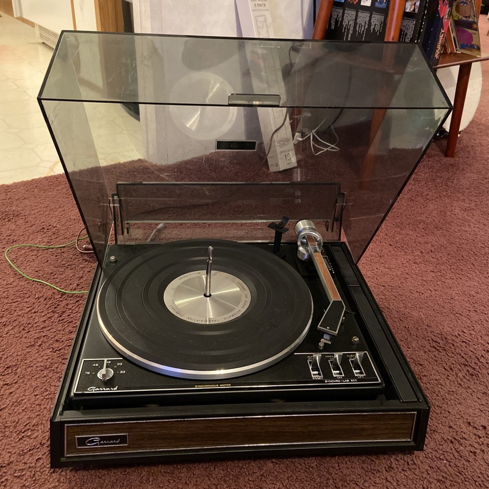 Vintage Garrard Synchro-Lab 95B Record Player Turntable England Works! Read!