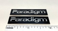 Paradigm Speakers Custom Made Aluminum Speaker Badge Pair