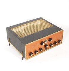 Very Rare Madison Fielding 320 Vintage Stereo Tube Amp w/Blond Panel & Magic Eye