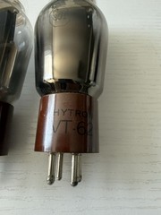 VT62 Hytron Matched Pair