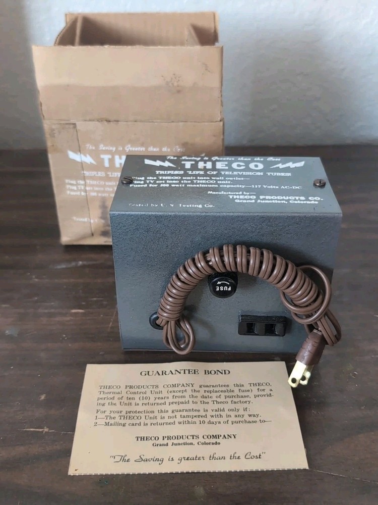 VTG Rare Theco Unit Thermal Control Unit For Television Tubes Grand Junction CO.
