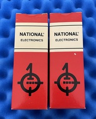 TWO Siemens National 6CA7 EL34 Tubes /Amplitrex Tested 👍/ Dimples / 1980’s