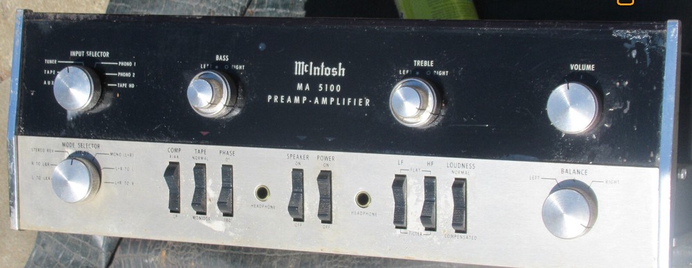 McIntosh MA 5100 Vintage Amplifier ORIGINAL UNTESTED NICE