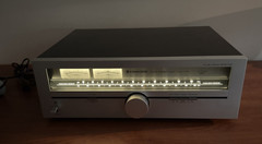 Vintage Kenwood KT-615 AM FM Stereo Radio Tuner Silver Japan Tested Working