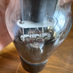 Pair Type VT 37 ST Bottle Globe Black Plate Power Tubes Sylvania SC251A SC966P