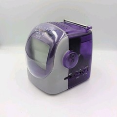 Black & White 5 1/2″ GPX TVP2 Portable TV w/ AM FM Radio Purple – No Power Cord
