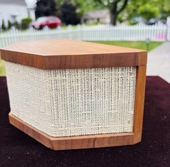 Pair of Vintage Microstatic Micro Acoustics MS-1 External Tweeters Wood Case