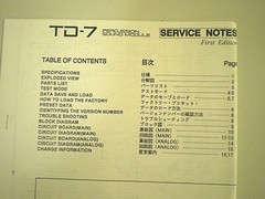ROLAND TD-7 Percussion Drums Sound Module SERVICE MANUAL With Circuit Schematics