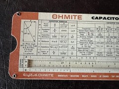 Vintage 1960’s Ohmite Capacitor Calculator