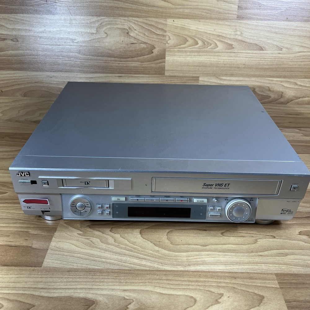 JVC HR-DVS2U VHS Mini DV Player Only AS IS, For Parts NO Returns BOTH Sides Bad