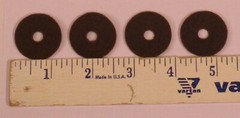 New 1 1/8″ Brown Knob Felt Washers Set of Four – Old Antique Vintage Tube Radio