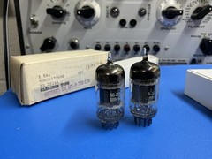 Strong pair of GE 5814A (12AU7) preamp tubes – tested VG 2700/2750 & 2900/2850