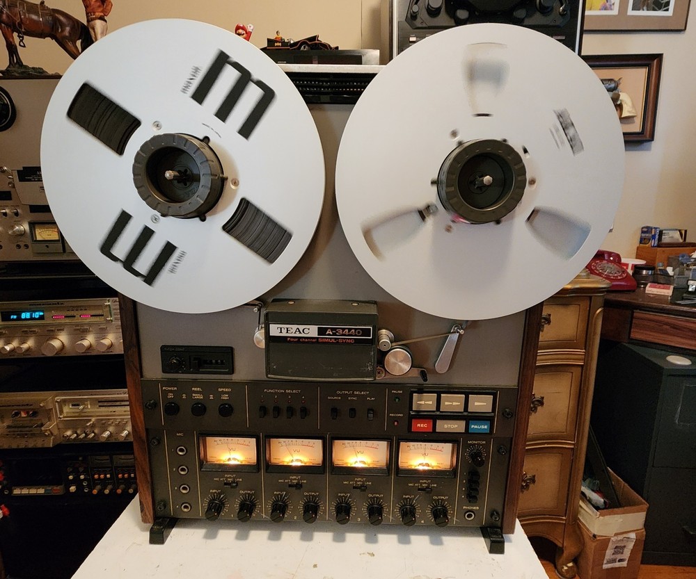 teac a-3440 reel to reel tape recorder