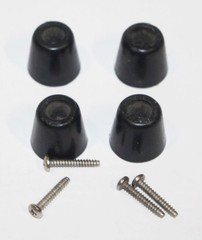 Set of 4 Bottom Feet & Screws – Vintage Grommes Precision Receiver Amp 512 Part