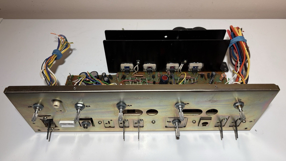 Pioneer SA-6500 II Stereo Amplifier Circuit Board and Front Plate Sub-Panel