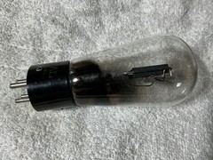 National Union 483 Type 45 Globe Tube 5 Volt Power Triode Black Plate Engraved