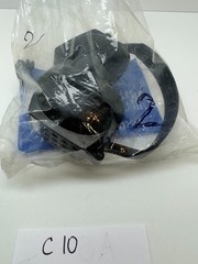 Vintage Ever Ready HS 77 Headphones 600 Ohm Mono 1/4″ Jack Coiled Cord Taiwan