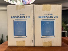 Vintage Realistic Minimus 2.5 #40-1999 Bookshelf Speakers, PAIR, 1984 Paper