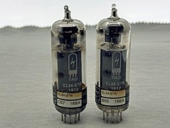 Matched Pair TAD EL84-STR New Production Tests New Amplitrex