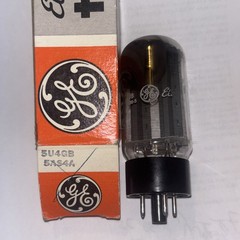 5U4GB/5AS4A GE NIB Vintage NOS Rectifier Vacuum Tube Perfect Balanced & Strong