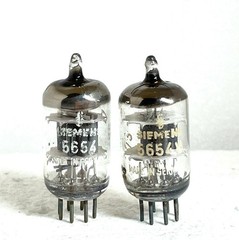 2 tubes Siemens Halske 5654 EF95 6AK5W 6J1P LITTLE DOT FX AUDIO matched pair