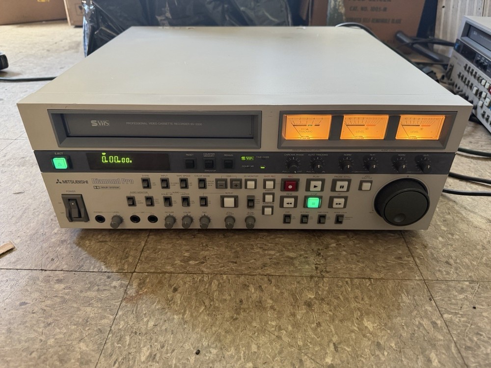 Rare Mitsubishi BV-2000 Diamond Pro VHS Video Cassette Recorder