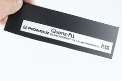 Quartz-PLL PIONEER ELECTRONIC FULL-AUTOMATIC PL-630 logo badge Sticker Decal