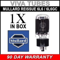 Brand New In Box Mullard Reissue 6L6GC 6L6 Vacuum Tube Plate Current Tested