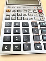 Vintage Sharp EL-525 Solar Scientific Calculator Made in Japan w/ Original Case