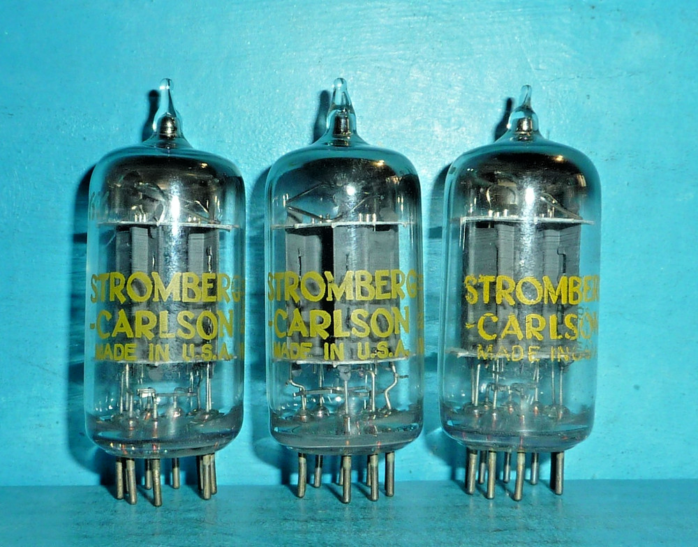 3 Sylvania 5963 Tubes Angled D Getter Stromberg Carlson Tested
