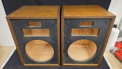 Vintage 1980 Klipsch Heresy Empty Cabinets HBR Factory Birch Veneer No Drivers