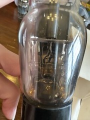 Pair Type VT 37 ST Bottle Globe Black Plate Power Tubes Sylvania SC251A SC966P
