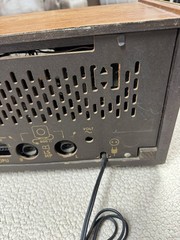 Vintage Table Top Stereo Philips B5X43A Made in Holland Lights Up 22″ x 10″
