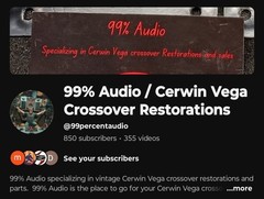 Cerwin Vega M-100 Crossover Re-cap/ Restoration Capacitor Kit