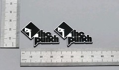 Rockford Fosgate The Punch Badge Logo Emblem 3D Silver Pair With 3M Adhesive