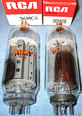 2 NOS RCA 36MC6 Vacuum Tubes / 33-Watts for Audio or Transmitting
