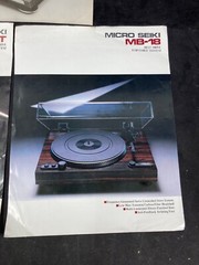 MICRO SEIKI MB-14ST, MB-18, DD-35 TURNTABLE SINGLE PAGE SELL SHEET & SPECS