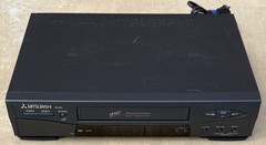 Mitsubishi HS-U446 Hi-Fi VHS VCR Player Recorder Tested And Working No Remote