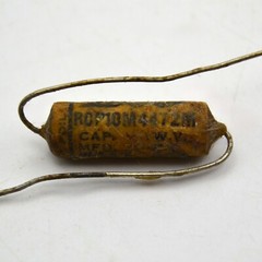 TSC .001 MFD 600V Paper Capacitors Set of 6 • Stratfield Co. USA • Vintage